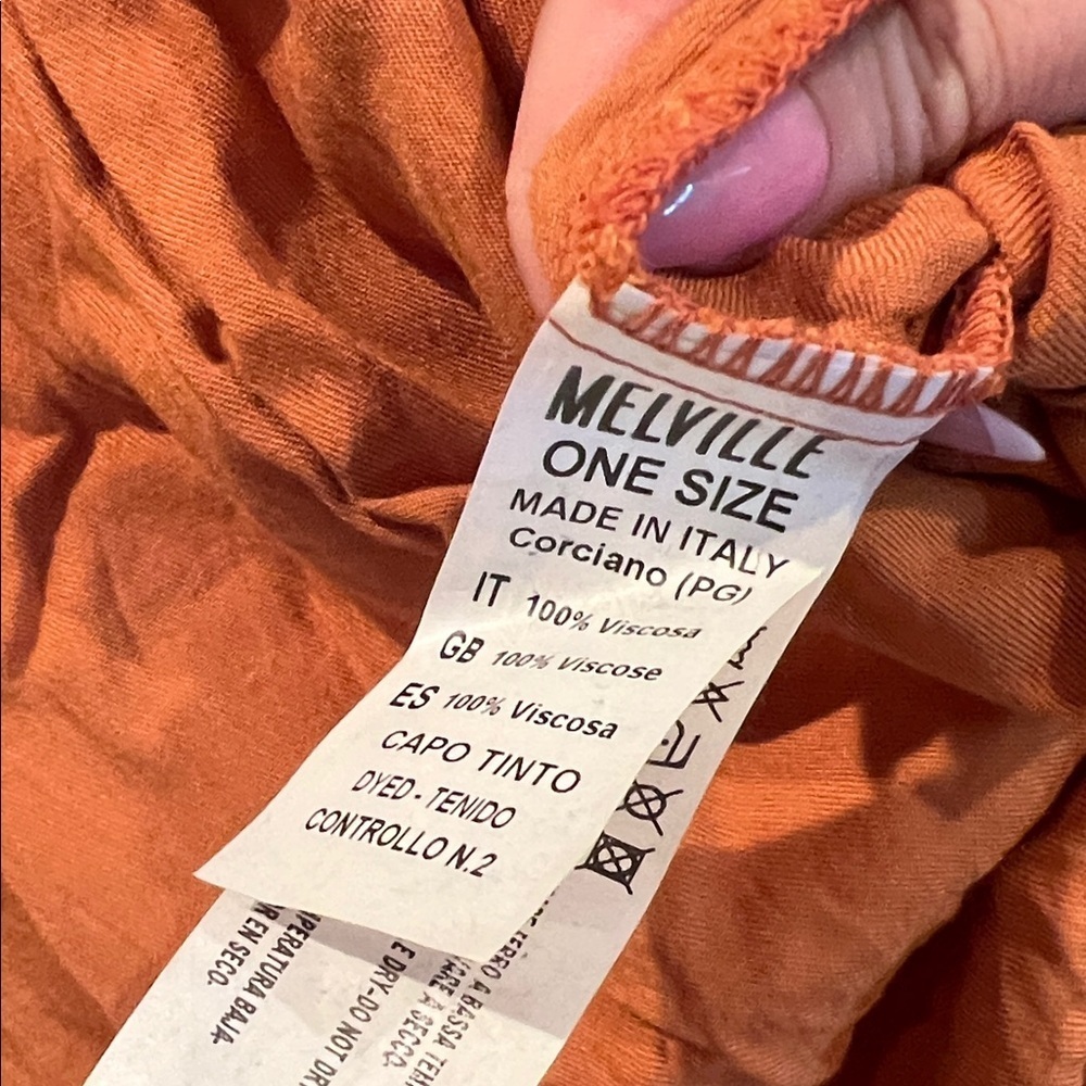 Brandy Melville A-Line Skirt in Vibrant Orange - Picture 3 of 4